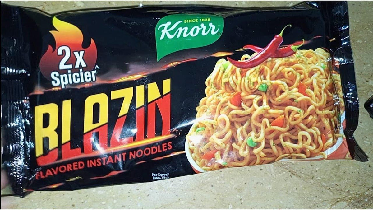 Buy KNORR BLAZIN FLAVOURED INSTANT NOODLES online from fakhrepakistan
